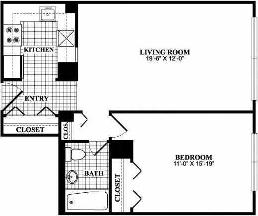 1 Bedroom 1 Bathroom